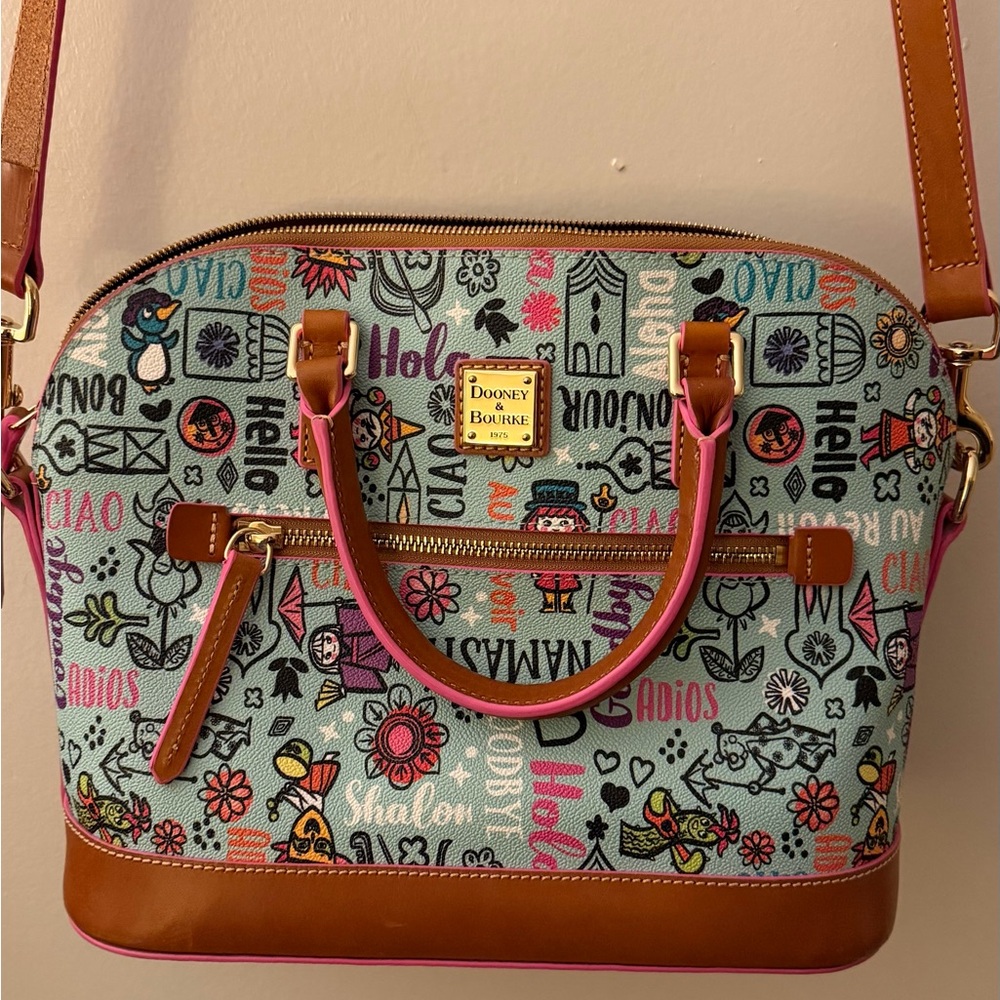 Dooney & Bourke Disney - It’s a Small World 2021 Satchel - Picture 2 of 5